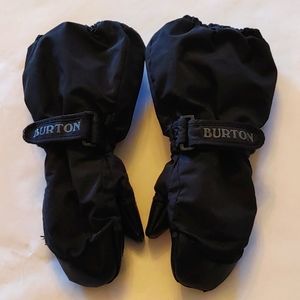 Kids Winter Burton black mittens